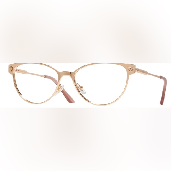 NEW VERSACE MOD. 1277 1412 ROSE GOLD PINK AUTHENTIC FRAMES RX EYEGLASSES 54-17 - Picture 5 of 6